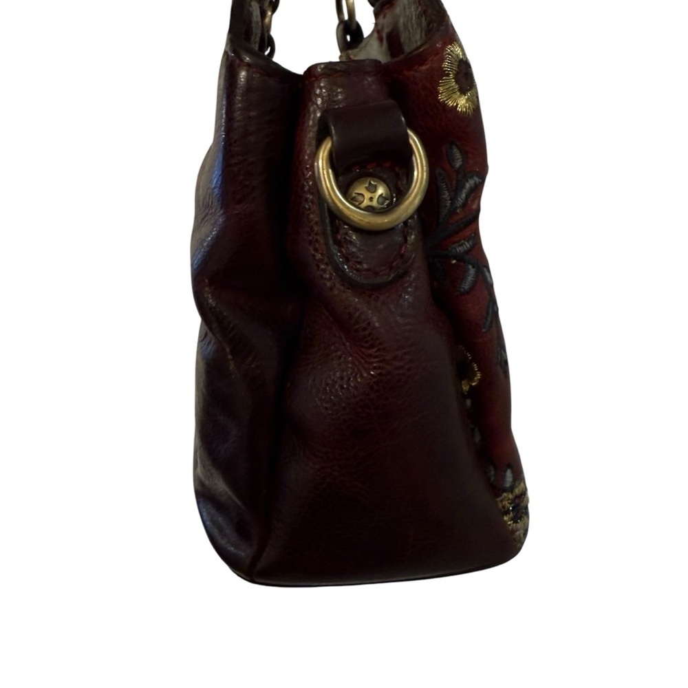 RARE PATRICIA NASH Floral Embroidered Leather Handbag - Picture 6 of 14